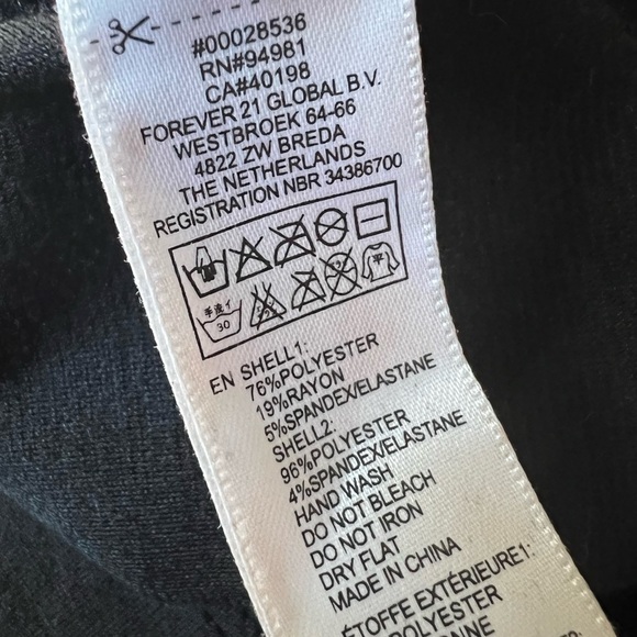 Forever 21 XXI Teal Black Colorblock Shirt Length Mini Dress NWT Small - Picture 9 of 9